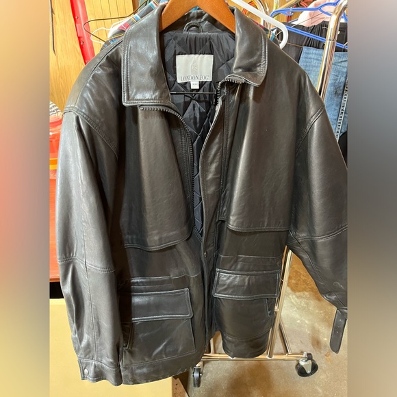London Fog 100% Genuine Soft Leather Men’s Coat - Picture 1 of 3